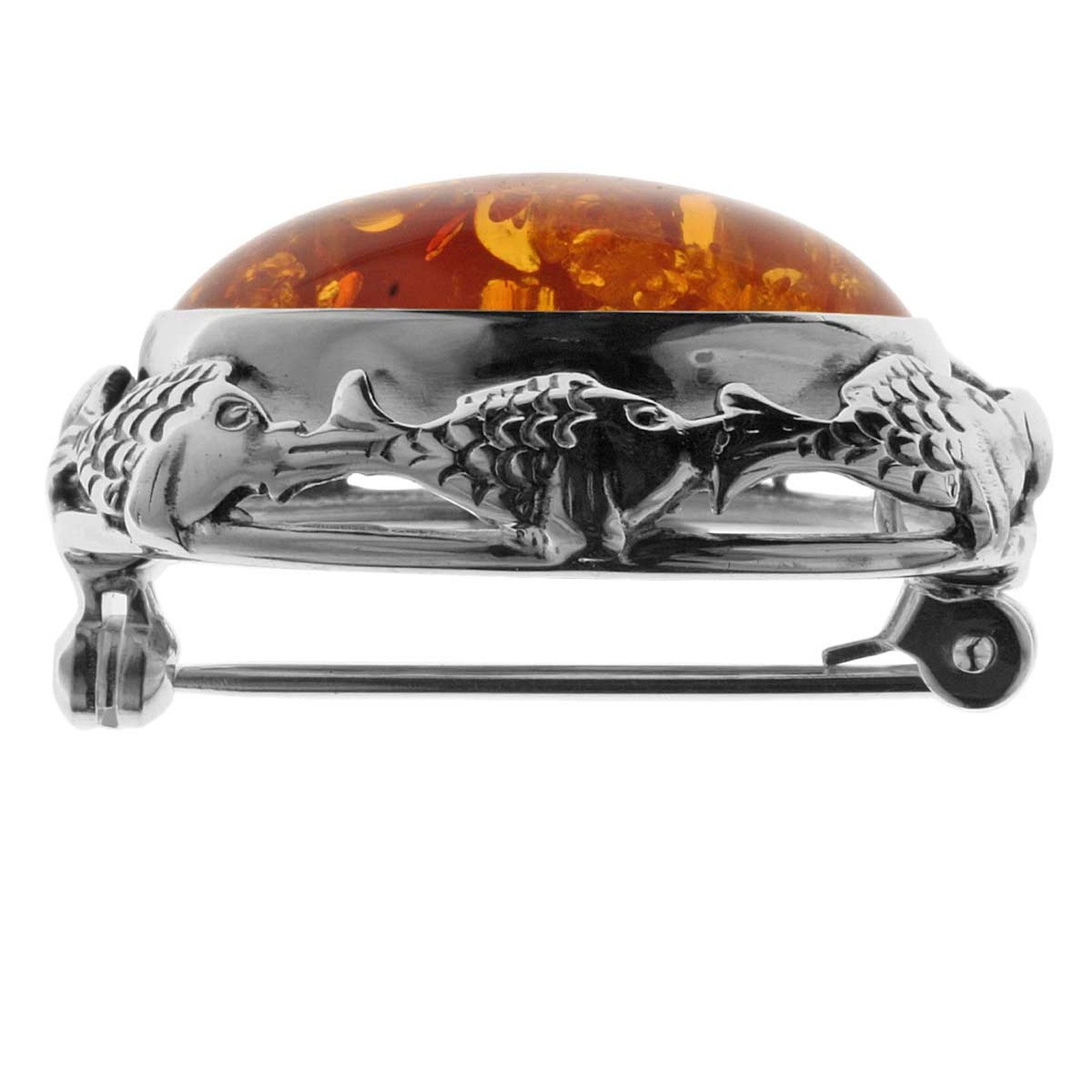 OSTSEE-SCHMUCK Brosche Ostsee-Schmuck Brosche Fischland 31x25 mm günstig online kaufen