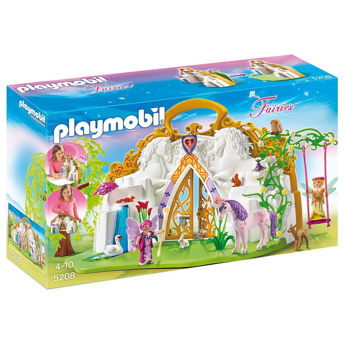 Playmobil® Konstruktions-Spielset PLAYMOBIL 5208 Zauberfeenland im Einhorn -Köfferche