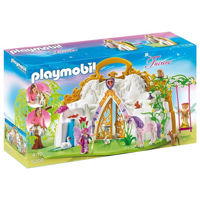 Playmobil® Spielwelt PLAYMOBIL® 5208 - Fairies - Zauberfeenland im Einhorn-Köfferchen