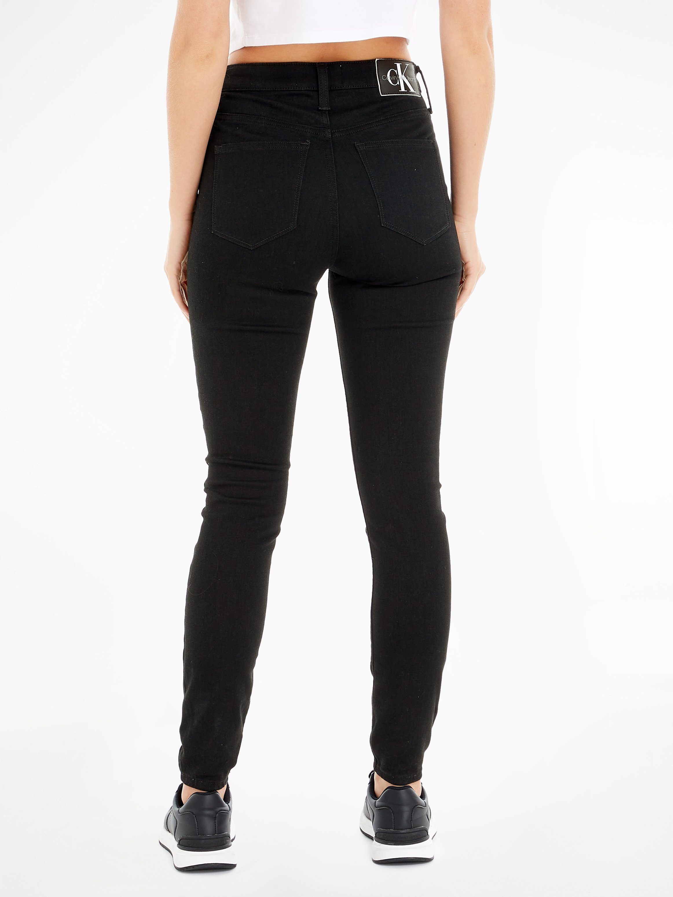 Calvin Klein Jeans Skinny-fit-Jeans HIGH RISE SUPER SKINNY ANKLE 5-Pocket-F günstig online kaufen