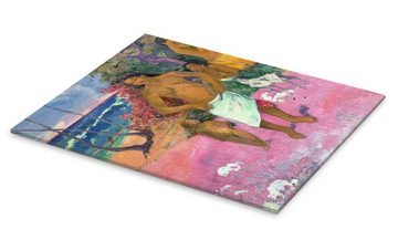 Posterlounge Acrylglasbild Paul Gauguin, Spaziergang am Meer, Malerei