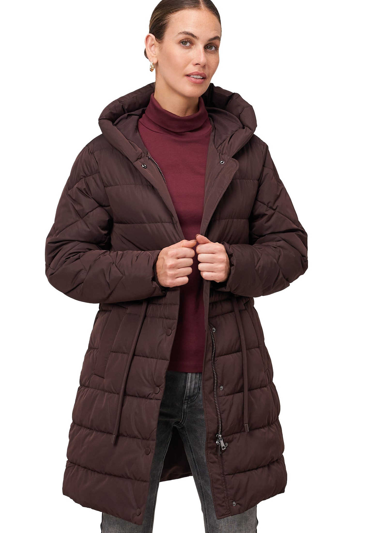 Zero Steppmantel Damen mit Knopfleiste günstig online kaufen