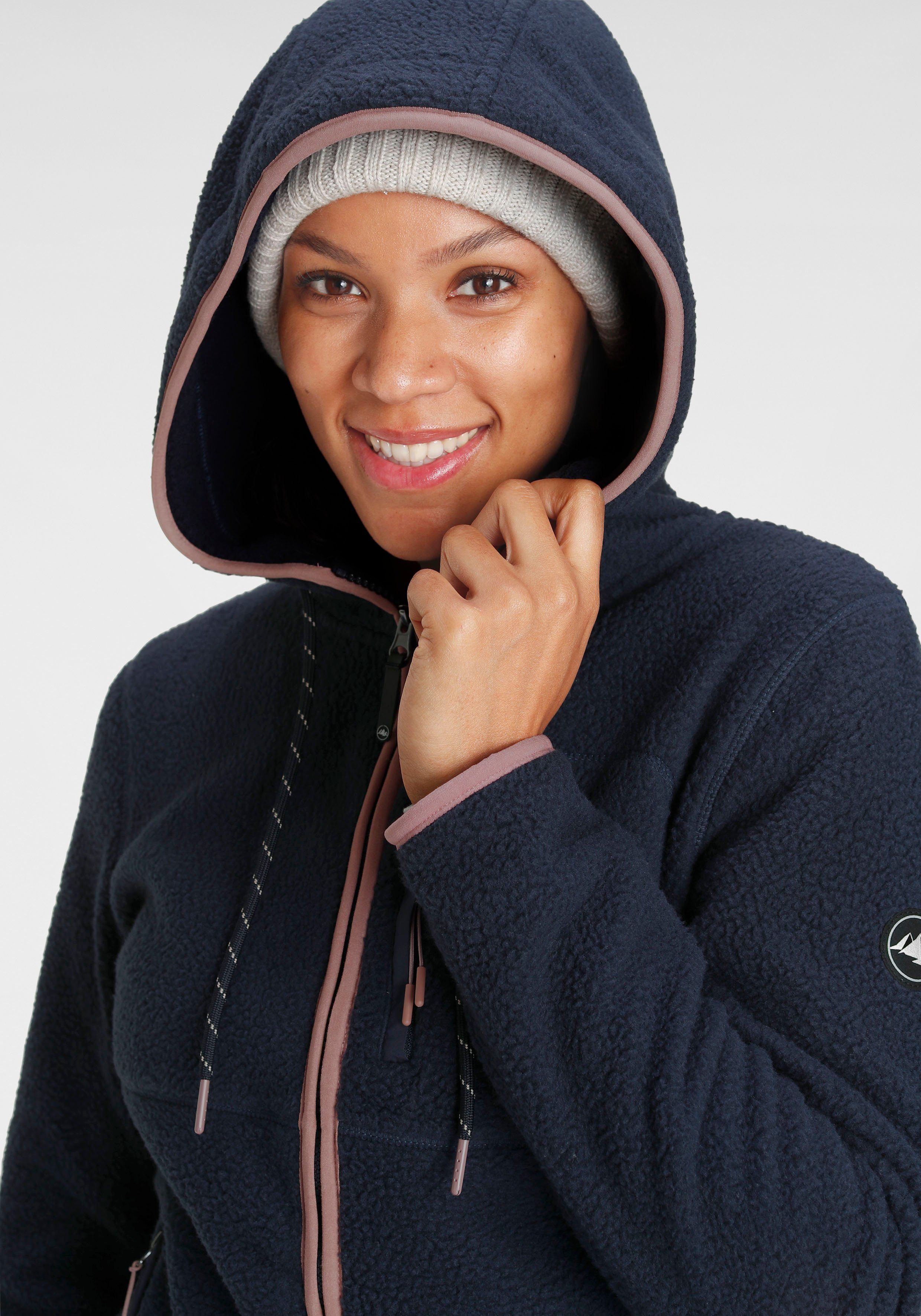 Polarino Fleecejacke für kalte Tage, aus Fleece, modischer Stil – Bild 4 von 5