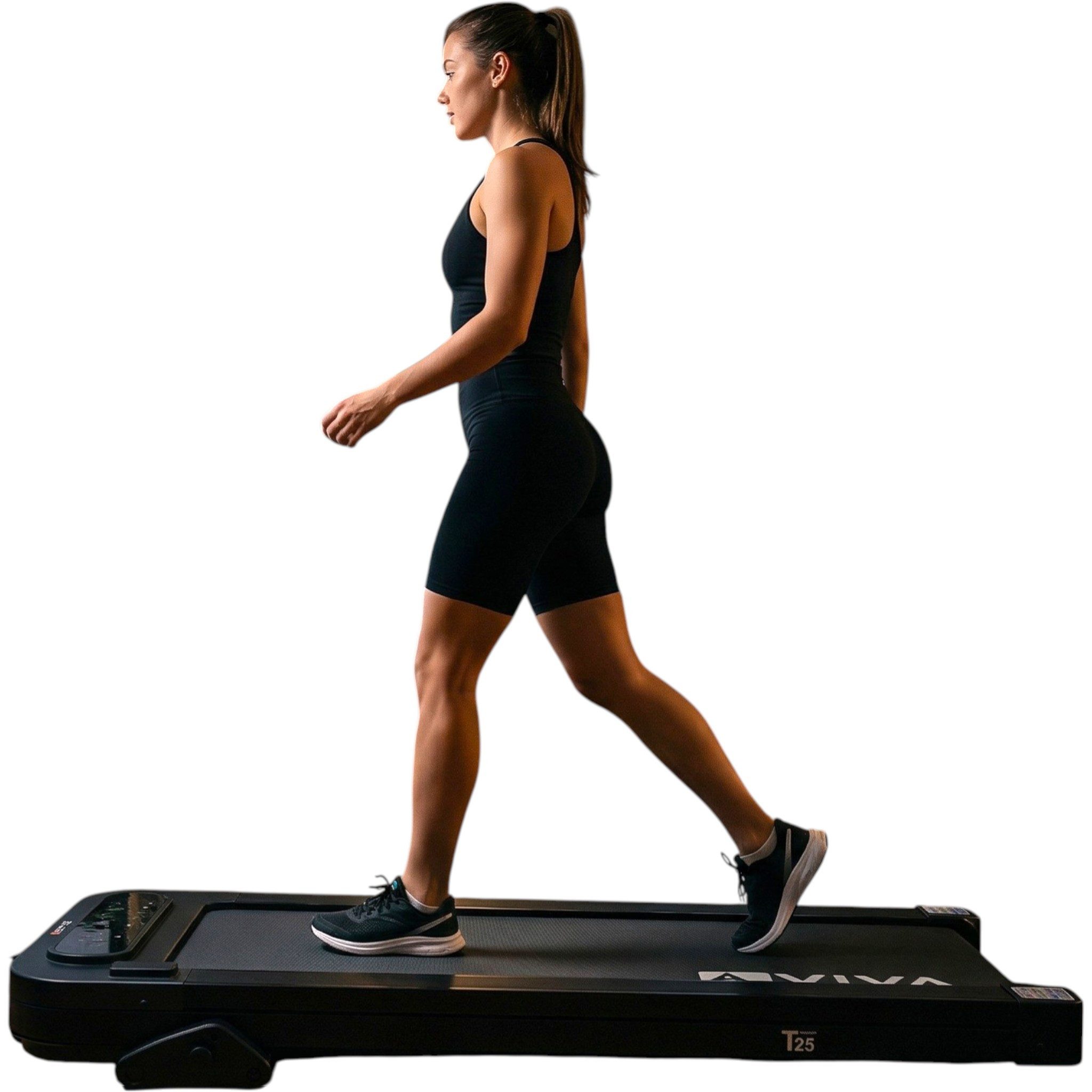AsVIVA Laufband Walking Pad T25 mit Steigung, Bluetooth, Fernbedienung, Ultrakompakt & leise