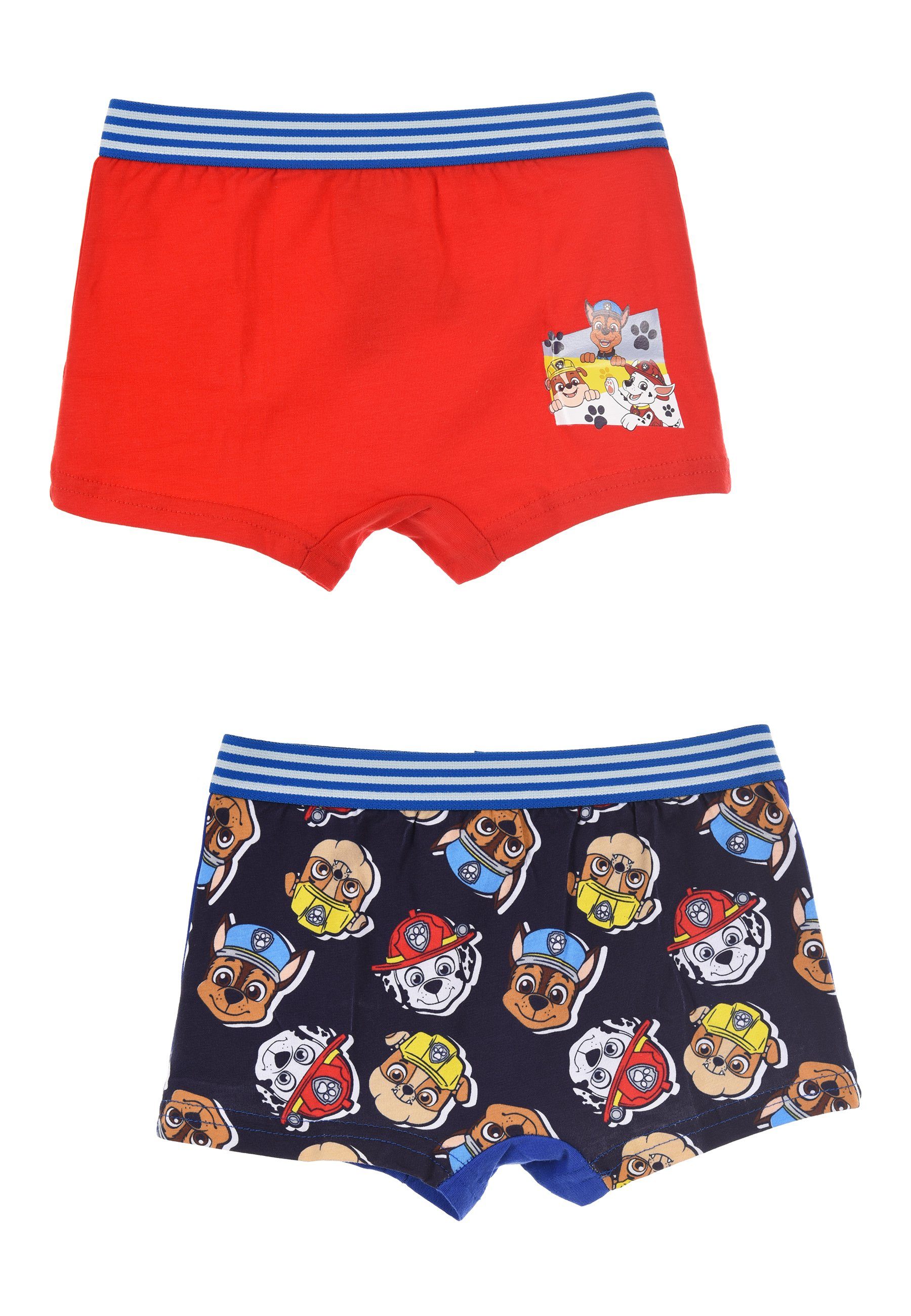 Chase PAW PATROL Jungen Boxershorts (2-St) Rubble Marshall Unterhosen Pants Kinder