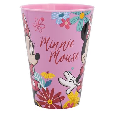 Disney Kindergeschirr-Set Disney Minnie Mouse Kinder Geschirr-Set 3 teilig (3-tlg), 1 Personen, Kunststoff, Becher (430ml) Teller Schüssel