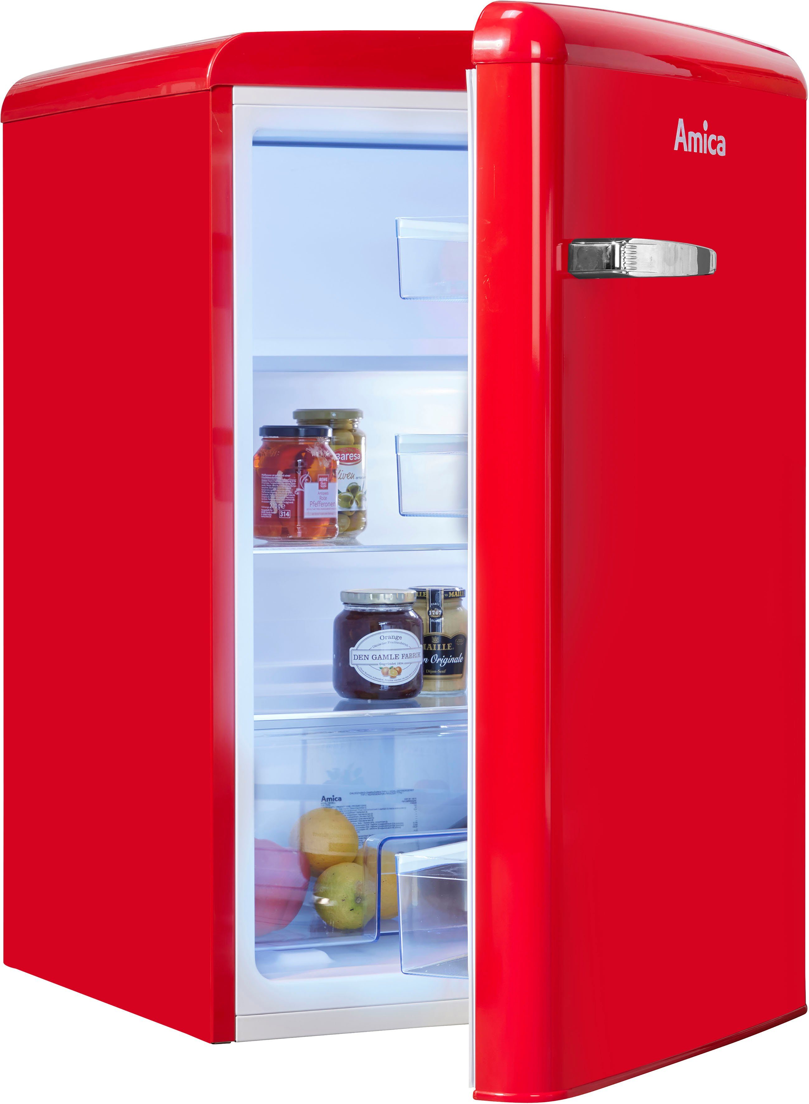 Amica Kühlschrank KSR hoch, R, rot 87,5 160 cm breit 361 cm 55