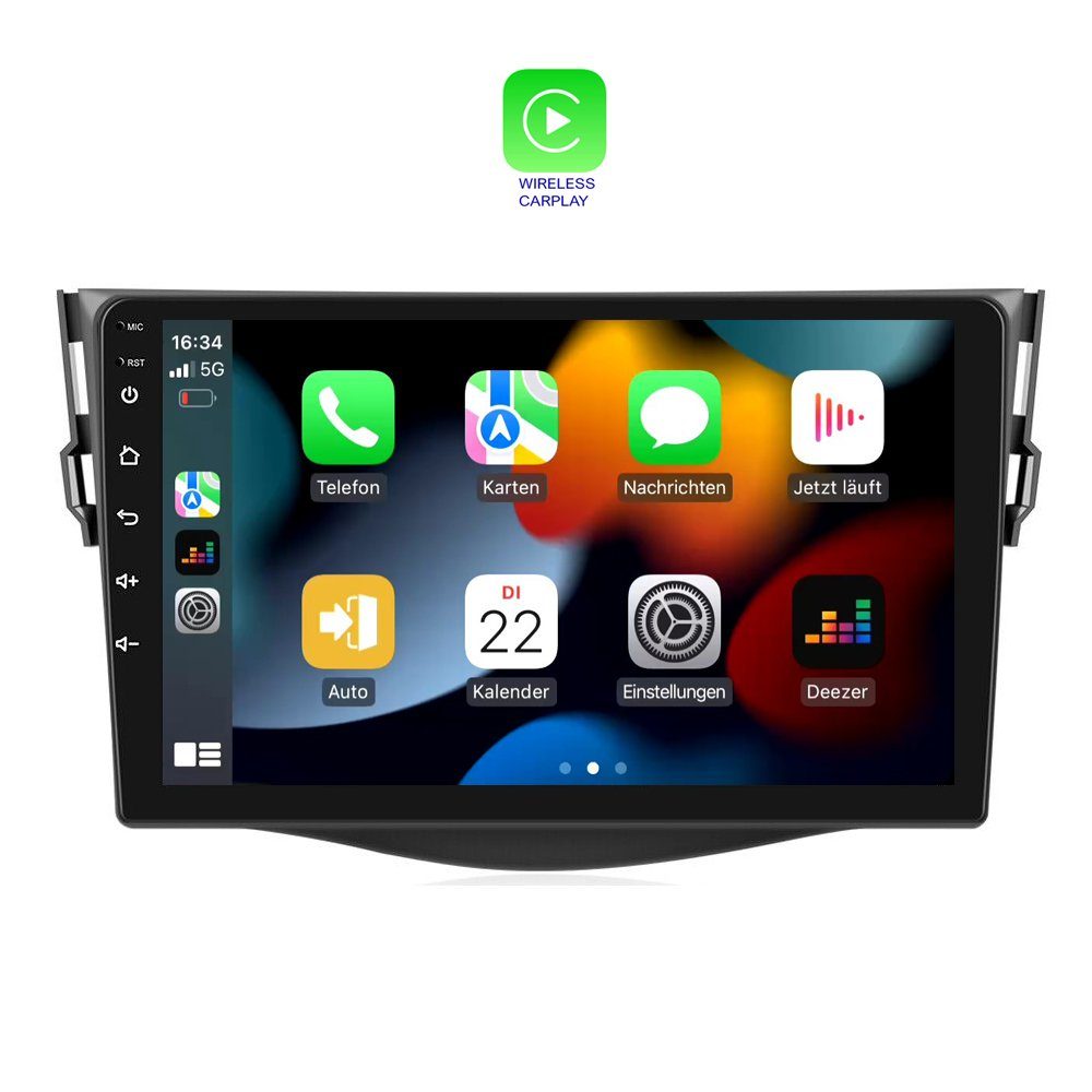 TAFFIO Für Toyota RAV4 3 CA30W 06-13 9" Touchscreen Android GPS CarPlay Einbau-Navigationsgerät