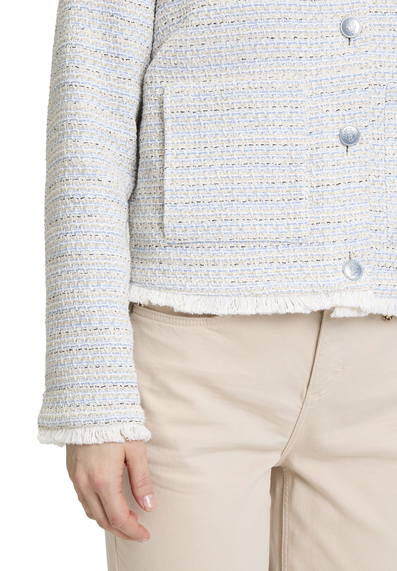 Cartoon Jackenblazer Damen mit Fransen Material