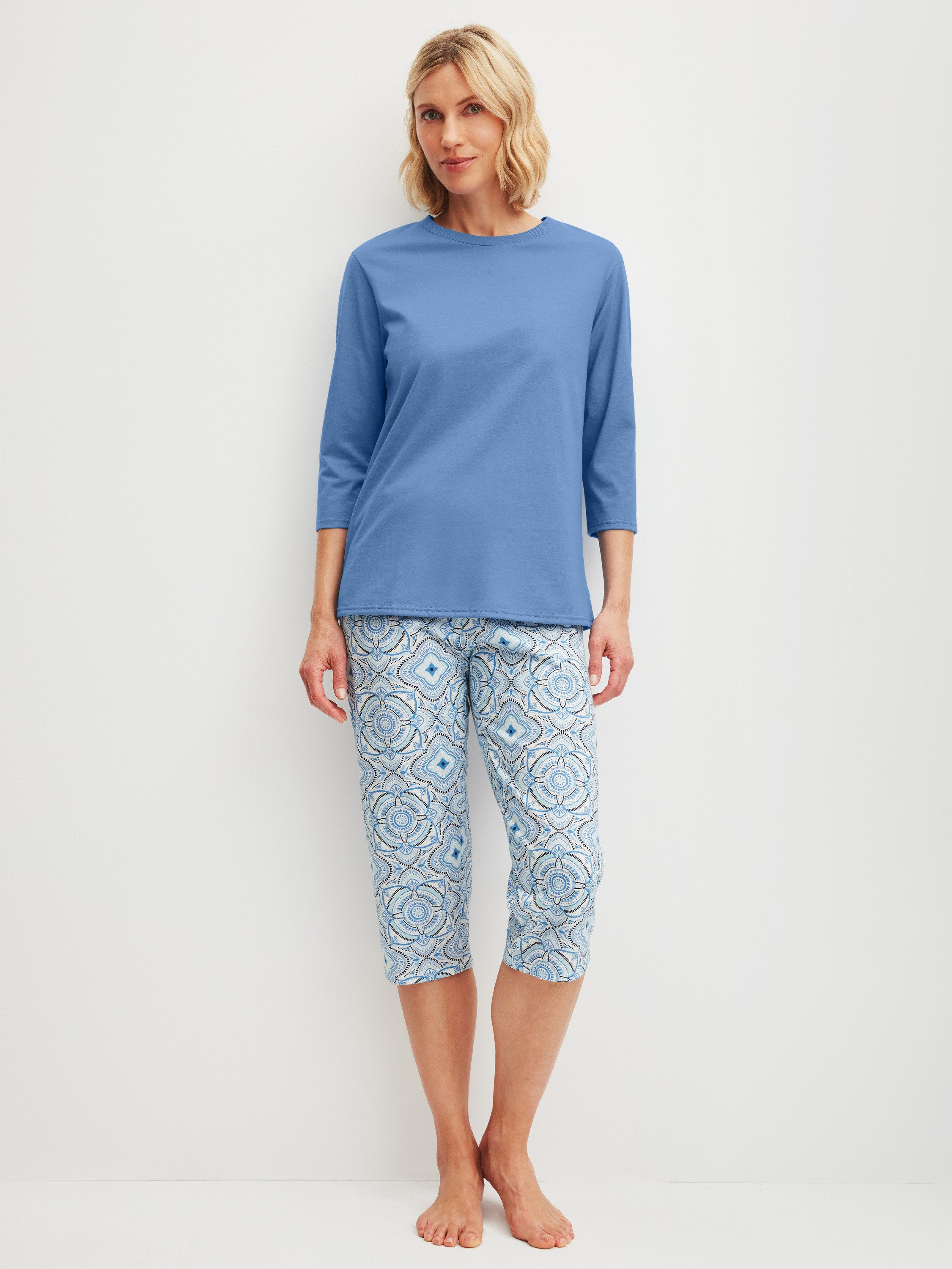CALIDA Capri-Pyjama Cotton Special Damen (2 günstig online kaufen