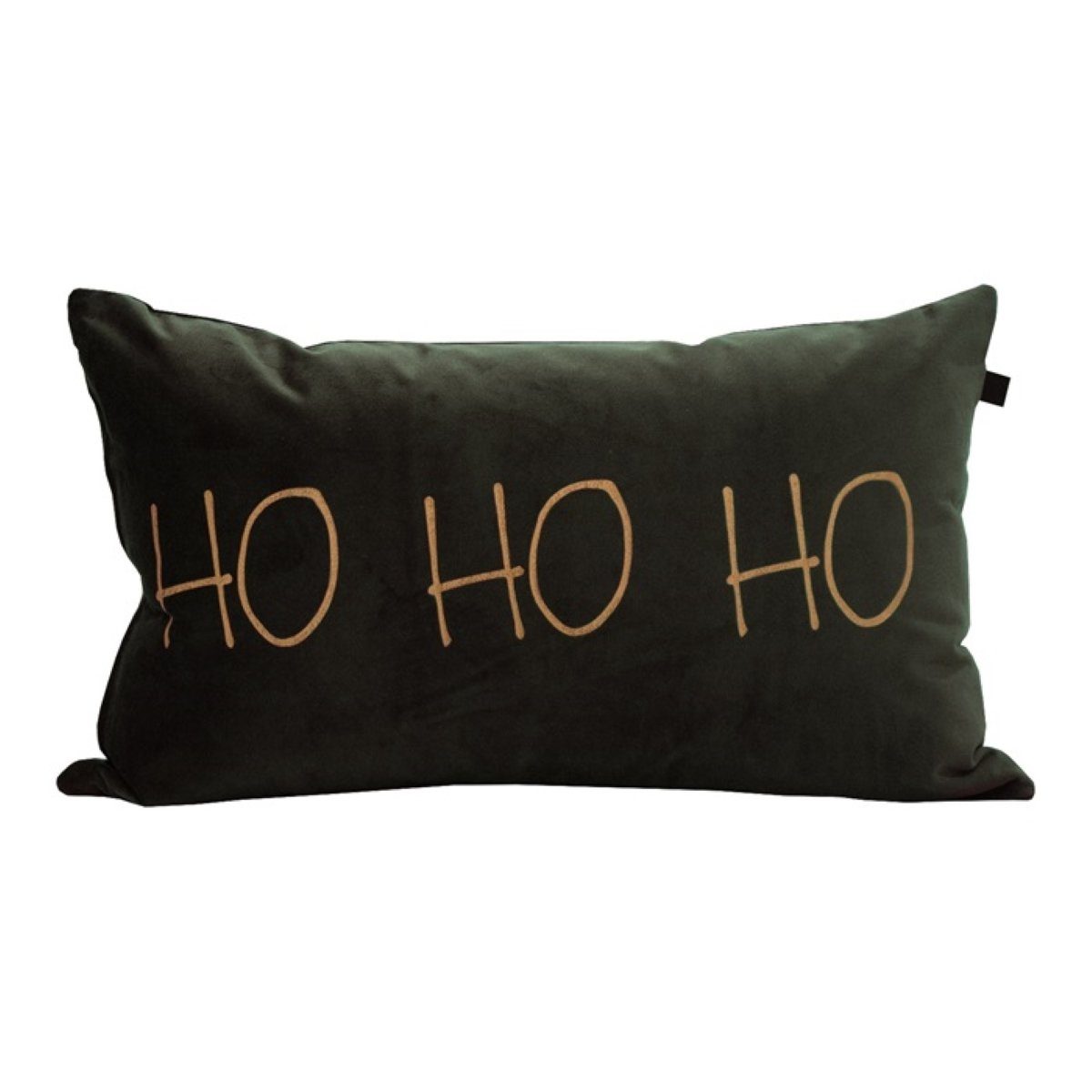 UNIQUE Living Zierkissen Zierkissen Weihnachten Grün Gold Lustig Samt