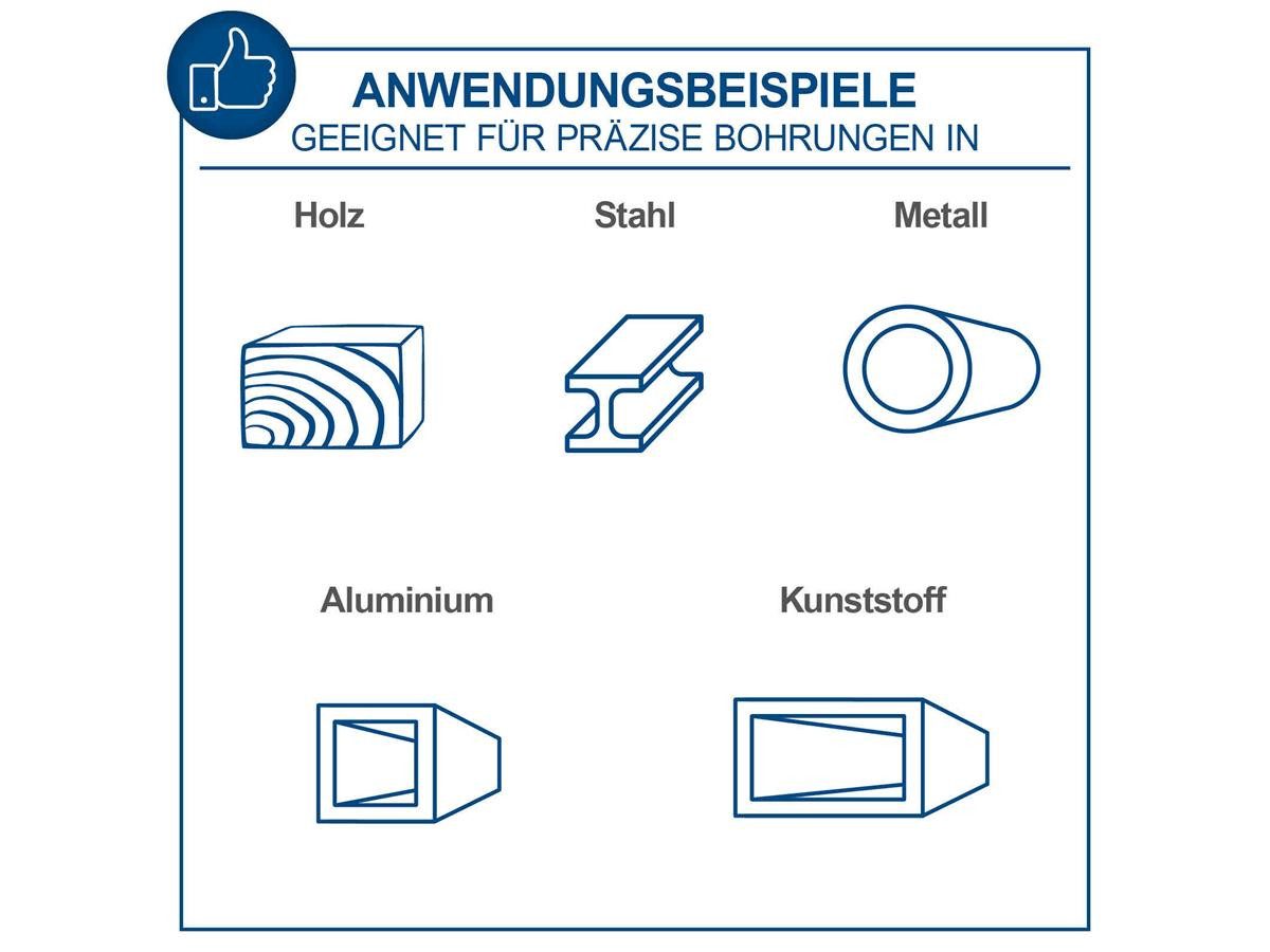 Scheppach Tischbohrmaschine DP18Vario, 230 V, max. 2580 U/min, (Set), für Holz, Metall, Stahl, Aluminium und Kunststoff