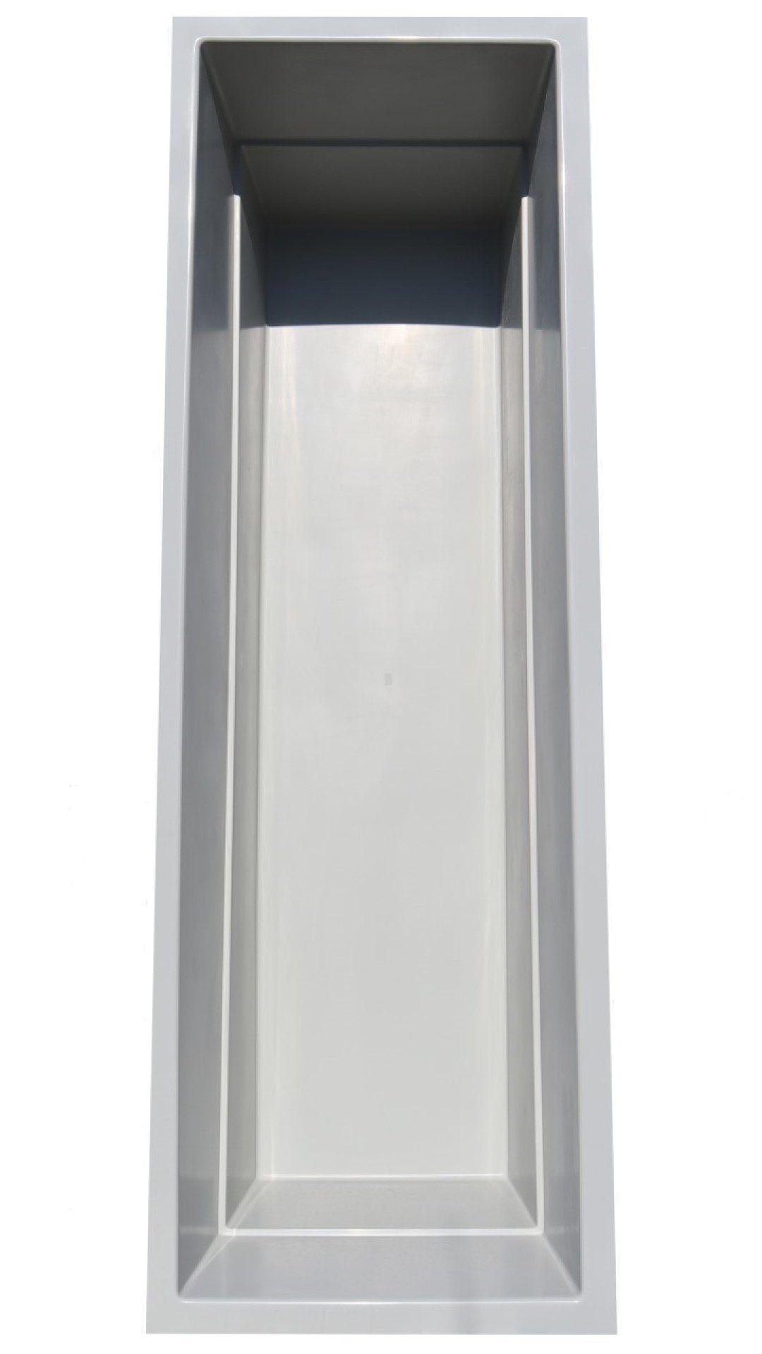 Wacredo Fertigteich GFK Rechteckbecken 360 x 120 x 100cm, BxLxH: 120x360x100 cm, 3000 l, Rechteckbecken, Teichbecken, architektonisch