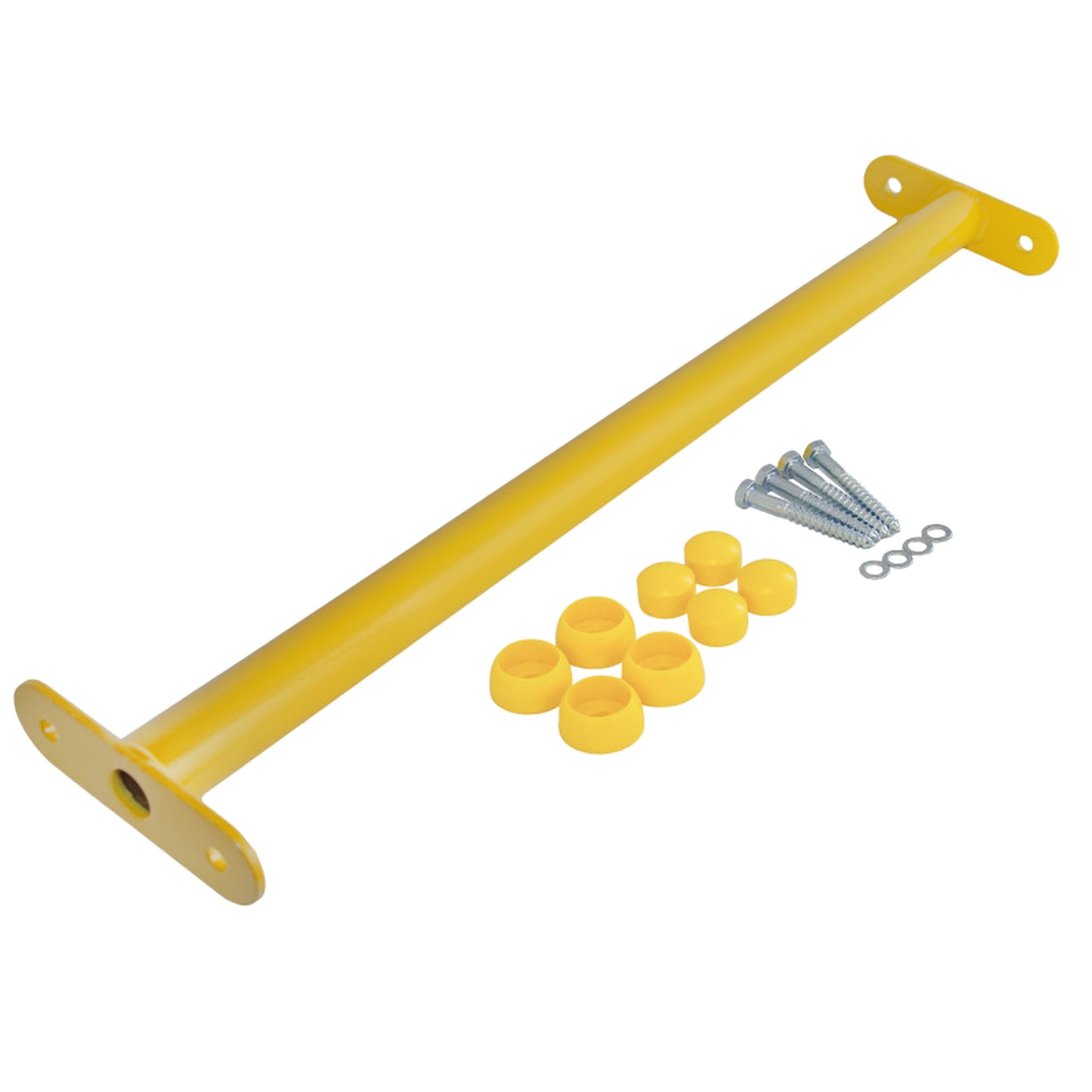 ROG-Gardenline Turnreck Reckstange Metall stabile Turnstange inklusive Montagematerial, (gelb, 60 cm)