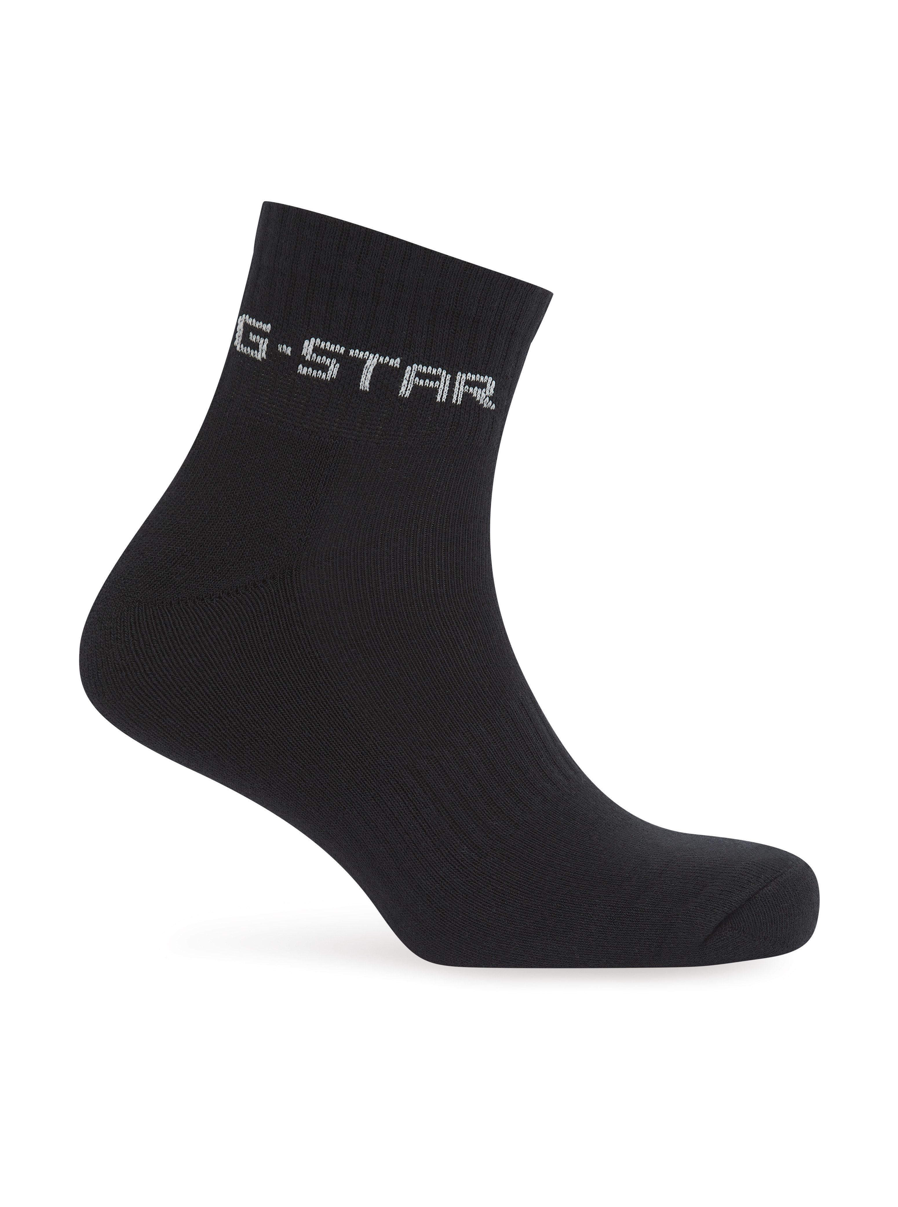 G-STAR Kurzsocken GROVE, 3 PACK ANKLE SPORTS SOCKS (Packung, 3-Paar) mit Logo-Jacquard