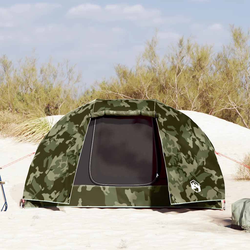 vidaXL Angelzelt Angelzelt 3 Personen Tarnmuster Wasserdicht, Personen: 3 (1 tlg)