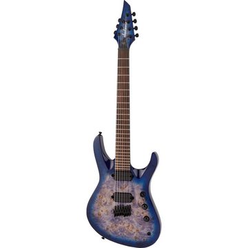 Jackson E-Gitarre, Pro Series Signature Chris Broderick Soloist HT7P Transparent Blue -