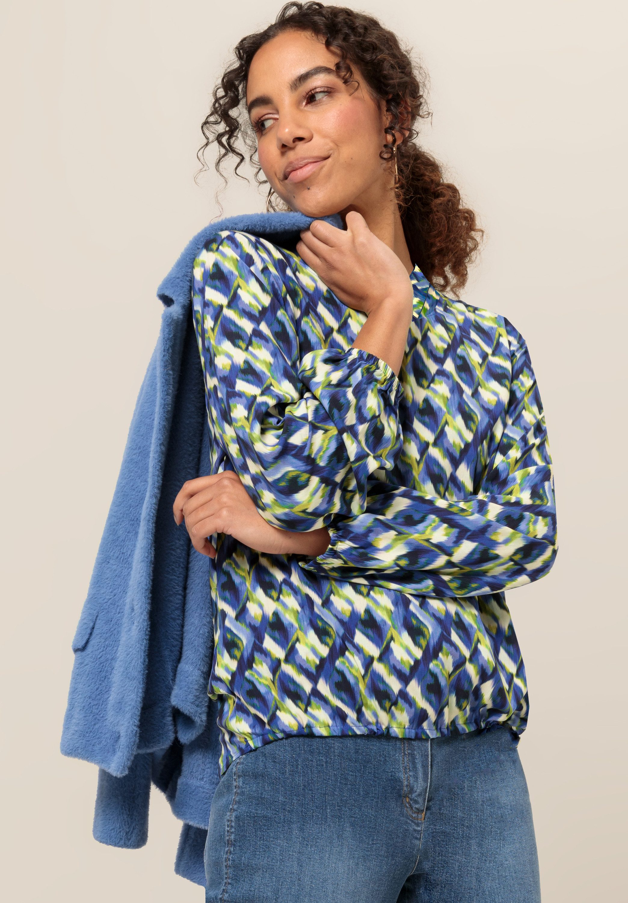 bianca Druckbluse ADINA mit modischem Allover-Muster günstig online kaufen