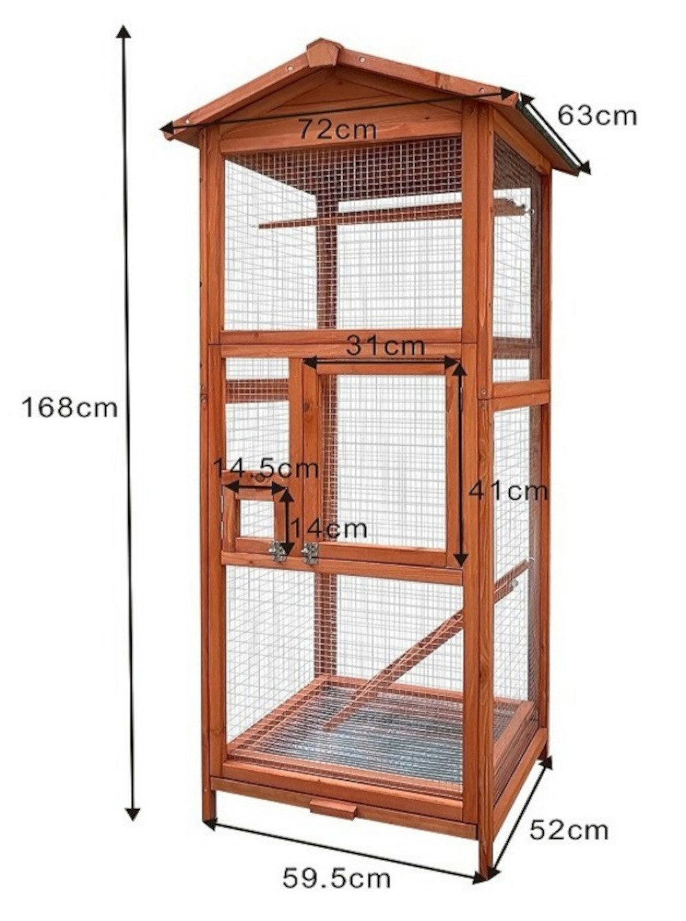 BruKa Vogelkäfig Vogelvoliere LOKI XXL Vogelkäfig Metall Voliere Vogelhaus Käfig Vogel