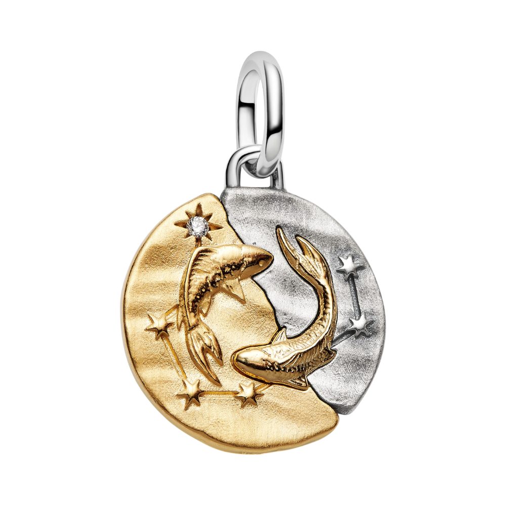 Pandora Charm Sternzeichen 764991C01, Sternzeichen, Fische, Bicolor, Zirkonia