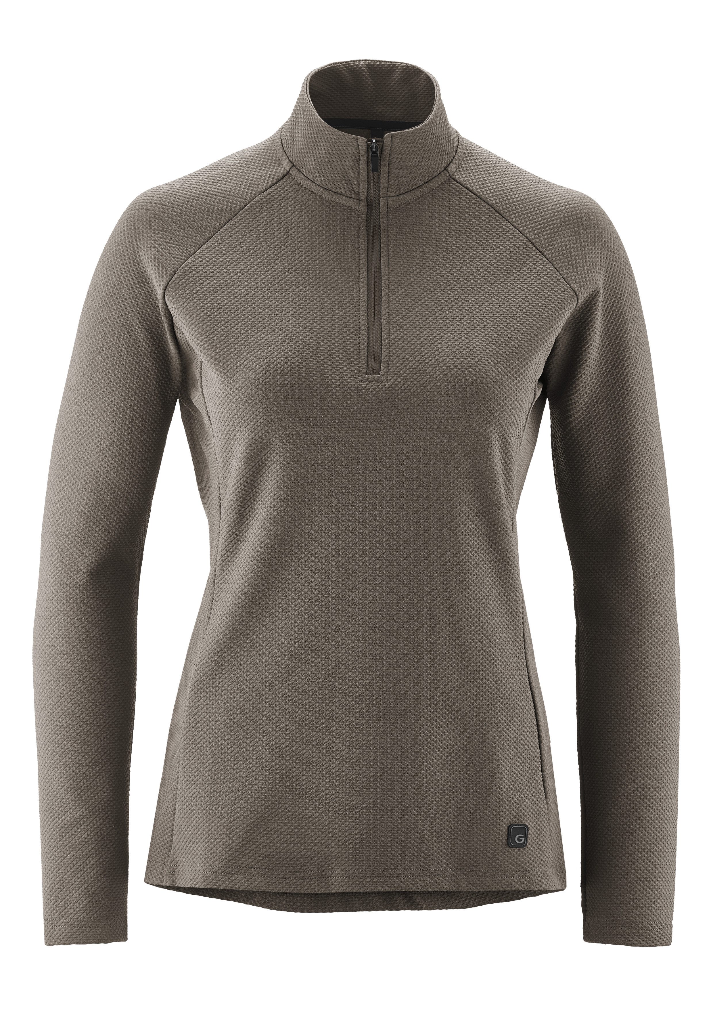 Gonso Radtrikot Essential Jersey Longsleeve Therm W Damen Radtrikot half-zip, langarm Trikot, Semi Fit