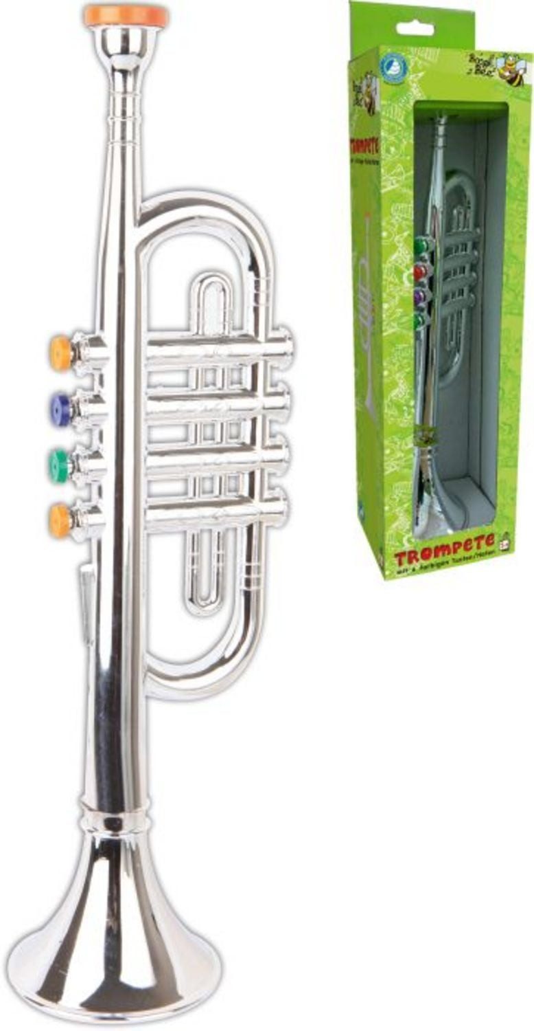 Vedes Spiel Boogie Bee Trompete silber, 4 Tasten, 38 cm