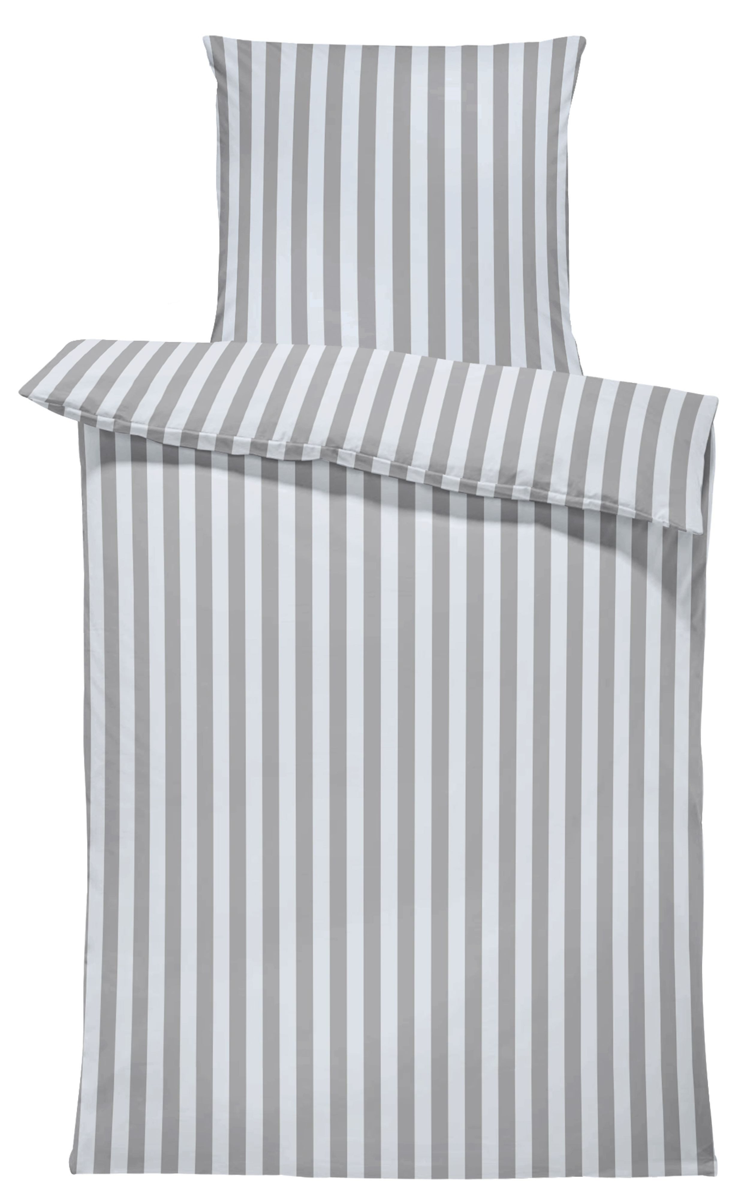 One Home Bettwäsche Gestreift, Jersey, 2 teilig, Streifen elegant, kuscheli günstig online kaufen