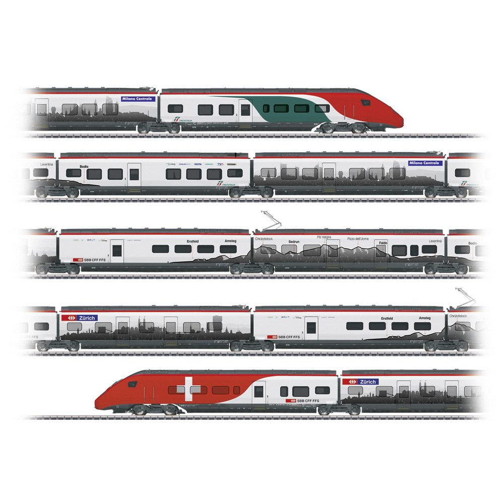 Elektrolokomotive Märklin 39811 H0 Hochgeschwindigkeits-Triebzug RABe 501 Giruno der SBB
