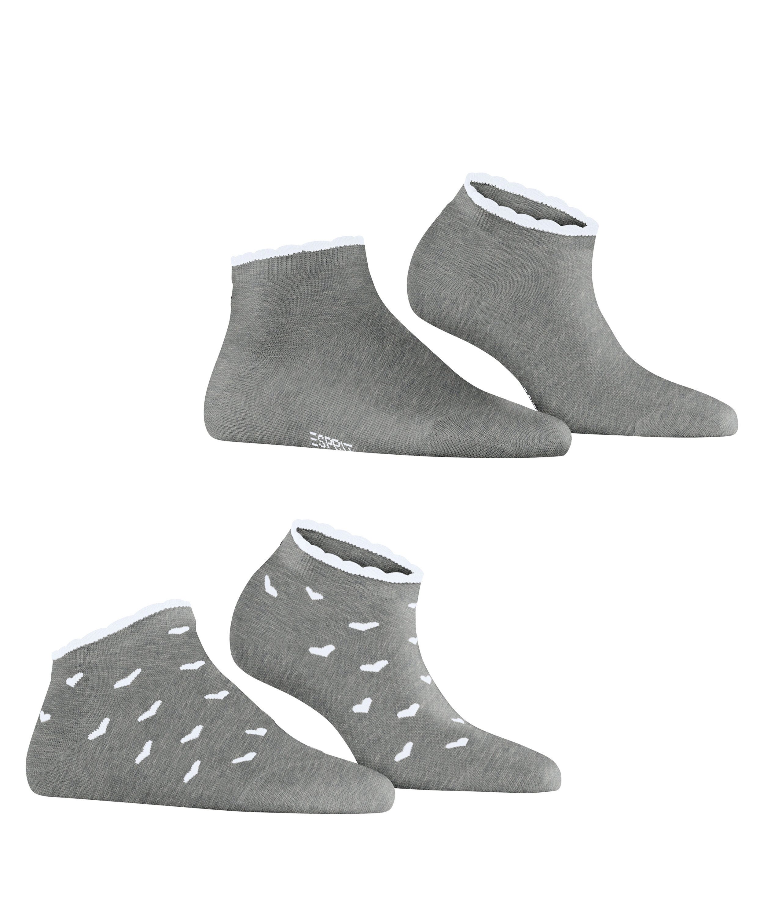 Esprit Sneakersocken Little Hearts 2-Pack (2-Paar)