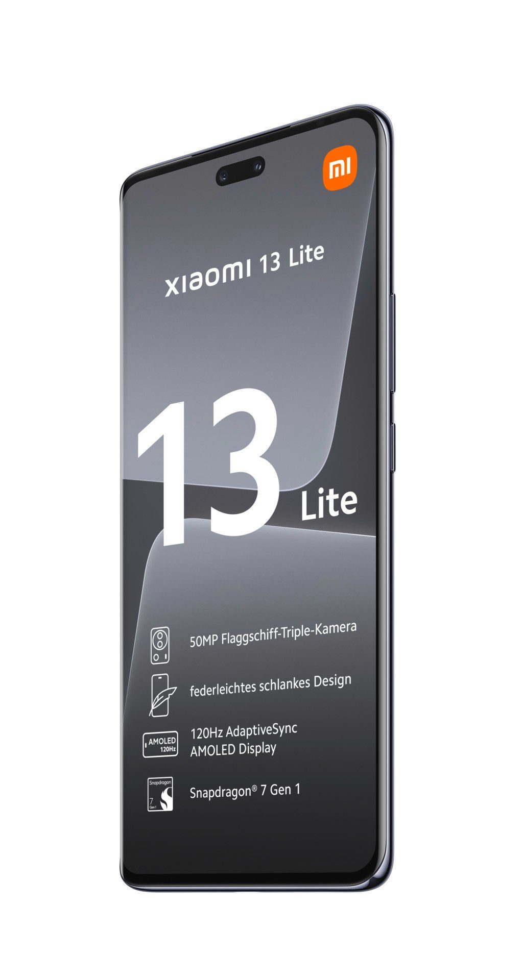 Xiaomi (16,65 128 cm/6,55 Lite GB Schwarz 13 8GB+128GB Zoll, Smartphone Speicherplatz, Kamera) 50 MP