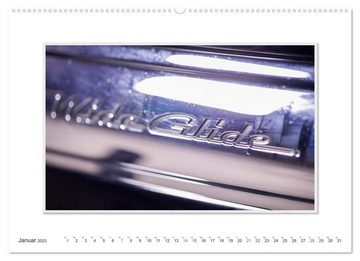 CALVENDO Wandkalender Emotionale Momente: Harley Davidson - Wide Glide / CH-Version (Premium, hochwertiger DIN A2 Wandkalender 2023, Kunstdruck in Hochglanz)
