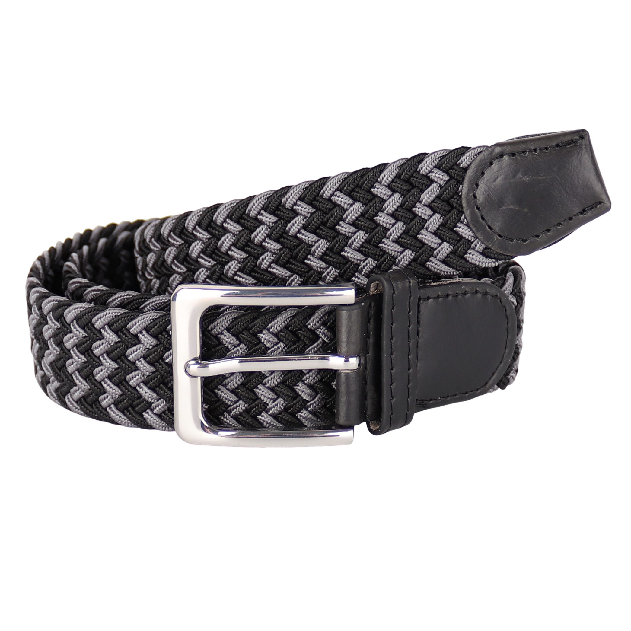 MIRROSI Flechtgürtel Elastischer Stoffgürtel Flechtgürtel für Damen und Herren (3,5CM Breit, Atemungsaktiv, Super Weich) Geflochtener Stretchgürtel Dehnbarer Gürtel UNISEX
