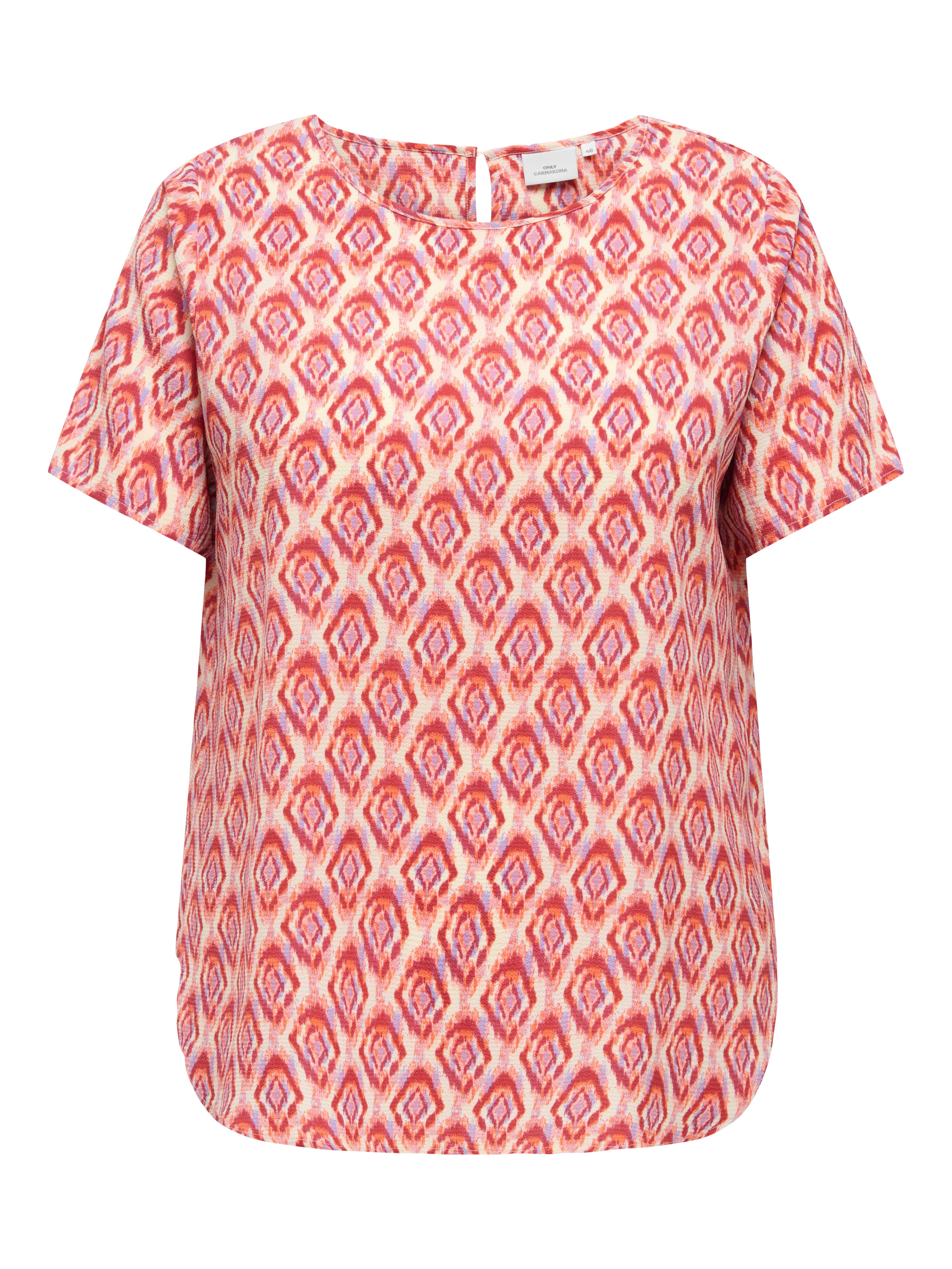 ONLY CARMAKOMA Shirtbluse CARVICA SS TOP WVN NOOS Materialmix, regular fit günstig online kaufen