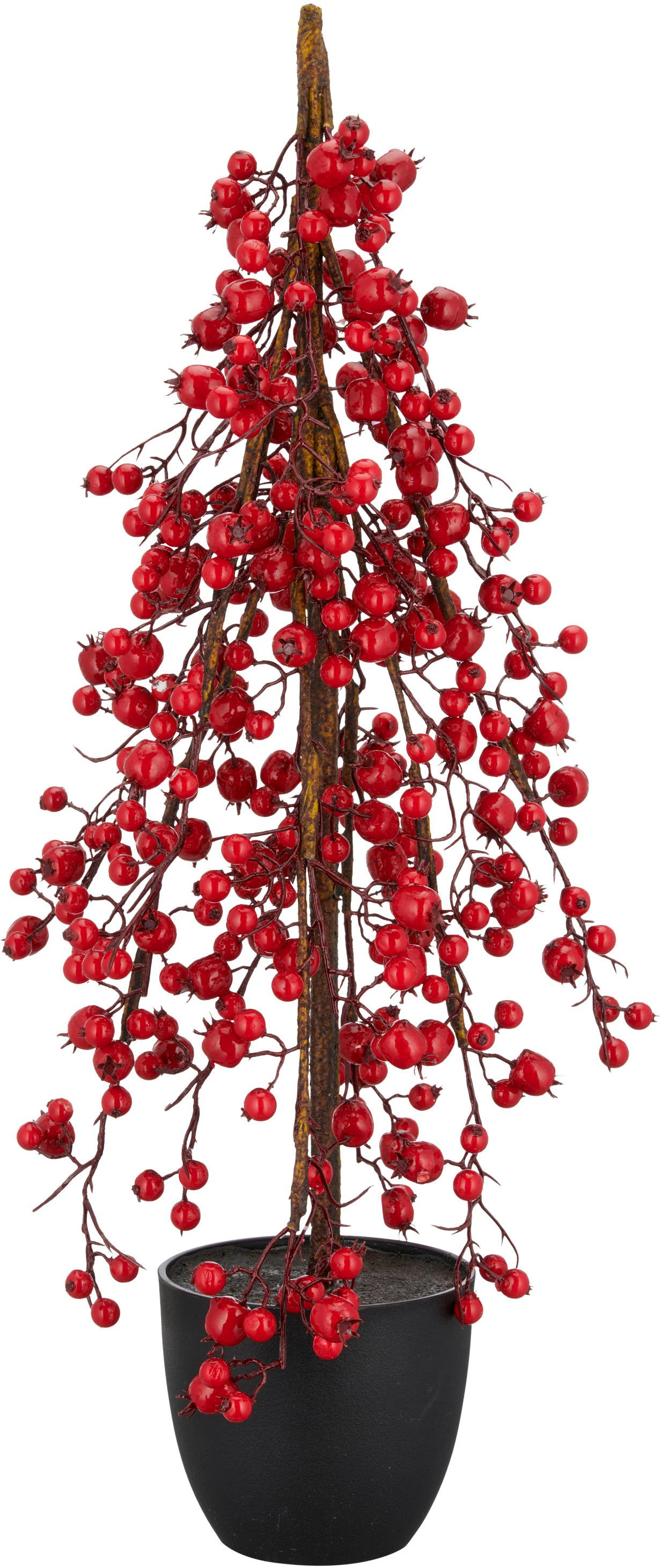 Winterliche Kunstpflanze Beerenbäumchen, Creativ green, Höhe 68 cm, in toll günstig online kaufen