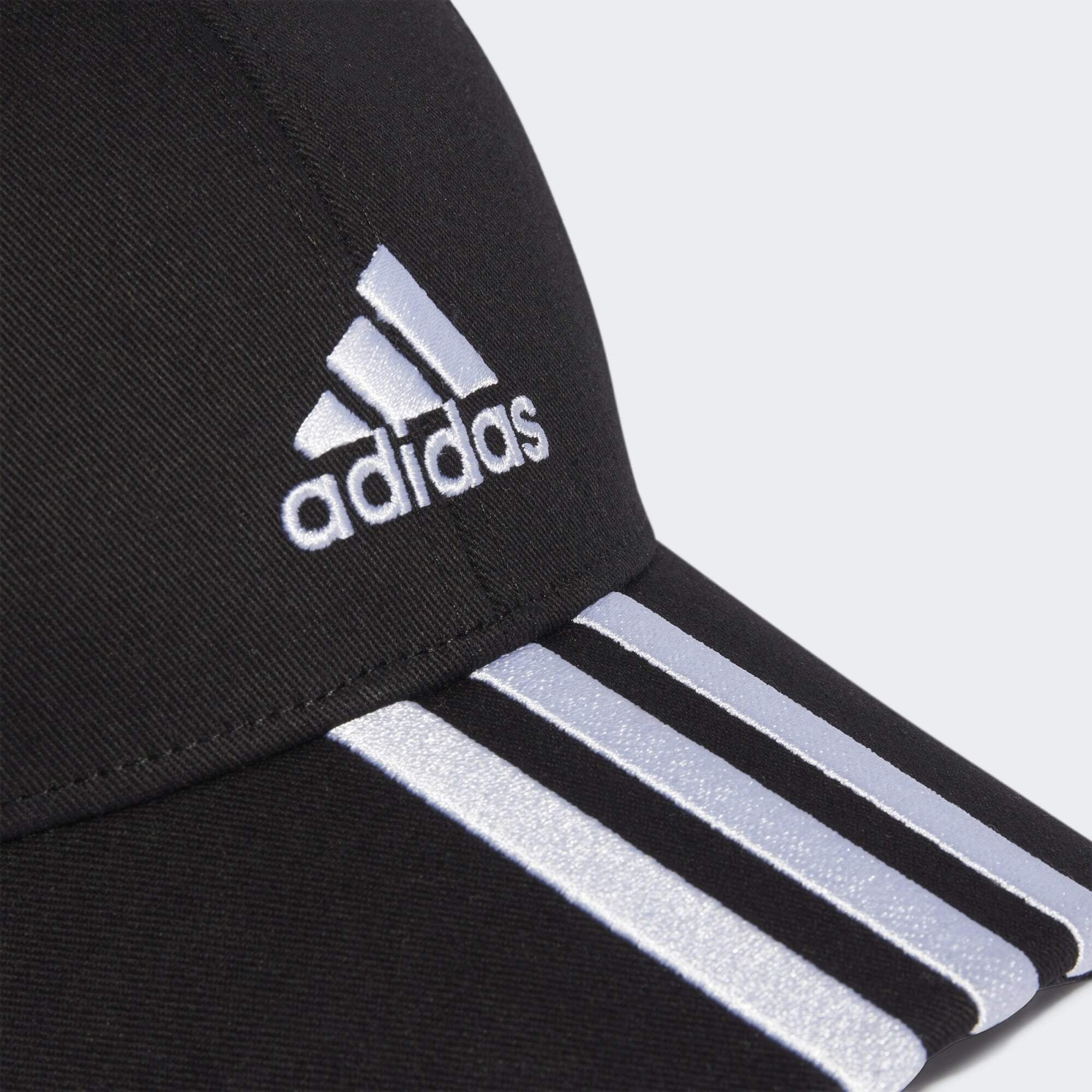 3-STREIFEN TWILL Baseball adidas KAPPE White Cap / BASEBALL Black COTTON BASEBALL Sportswear