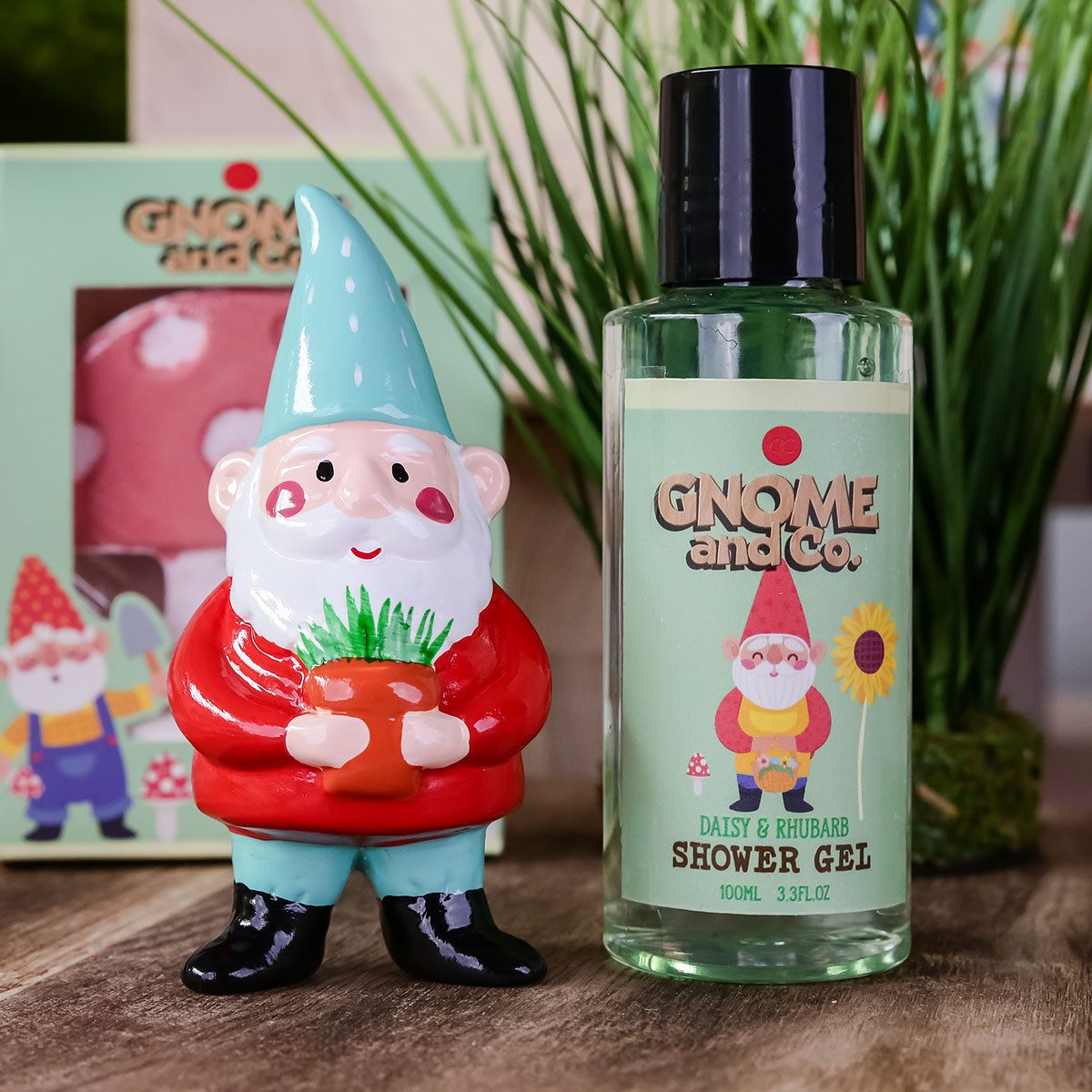 ACCENTRA Duschgel Geschenkset GNOME & CO. mit Gartenzwerg inkl. 100ml Duschgel, 3-tlg.