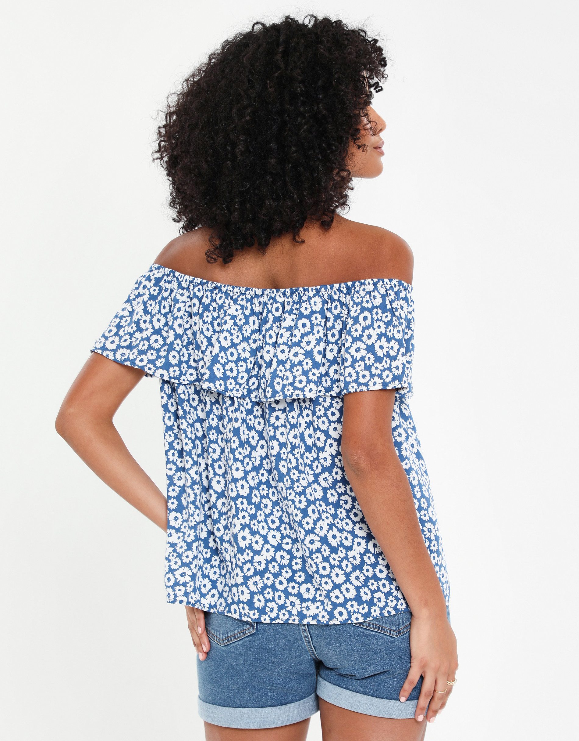 Threadbare Blusentop THB Coronation Bardot Top im sommerlichen Look