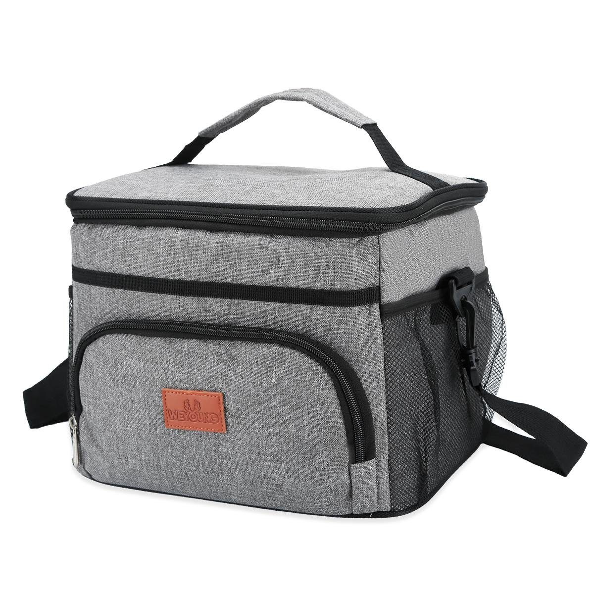 Intirilife Thermobehälter, Oxford Gewebe, (1-tlg., Tragbare Kühltasche mit Volumen 15 Liter), Transportieren von Lebensmittel Lunchtasche Thermotasche Isoliertasche