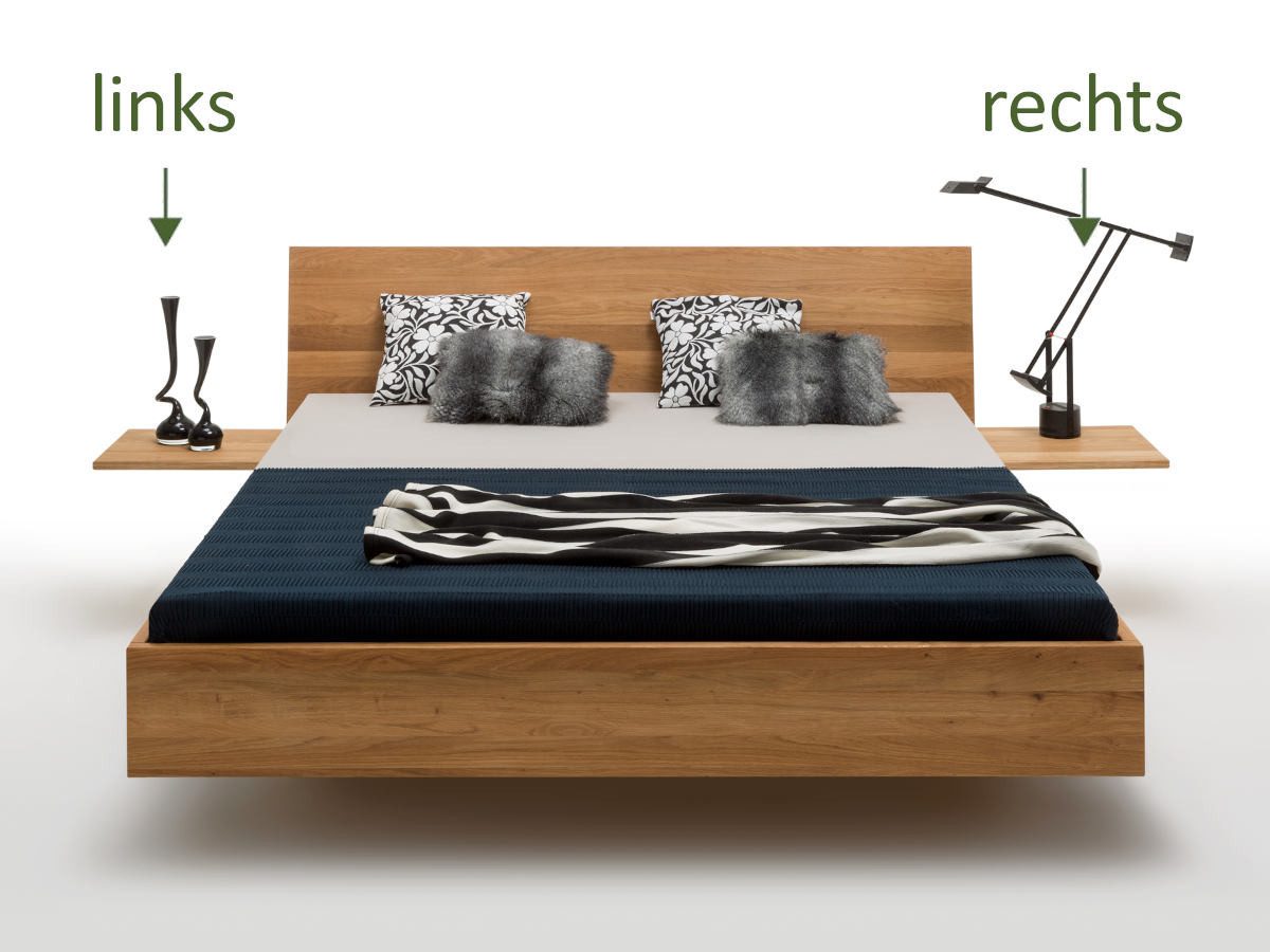 Bettkonzept Massivholzbett Schwebe-Holzbett Fritzlar, Schwebebett