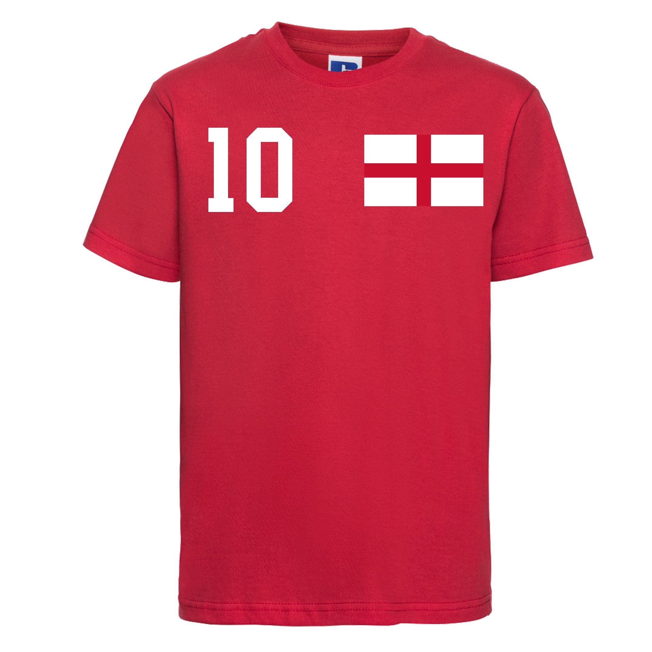Youth Designz T-Shirt England Kinder T-Shirt im Fußball Trikot Look mit trendigem Motiv