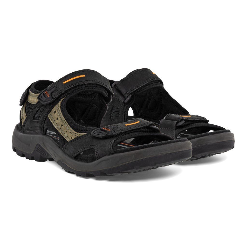 Ecco Yucatan Leder schwarz Damen Sandale