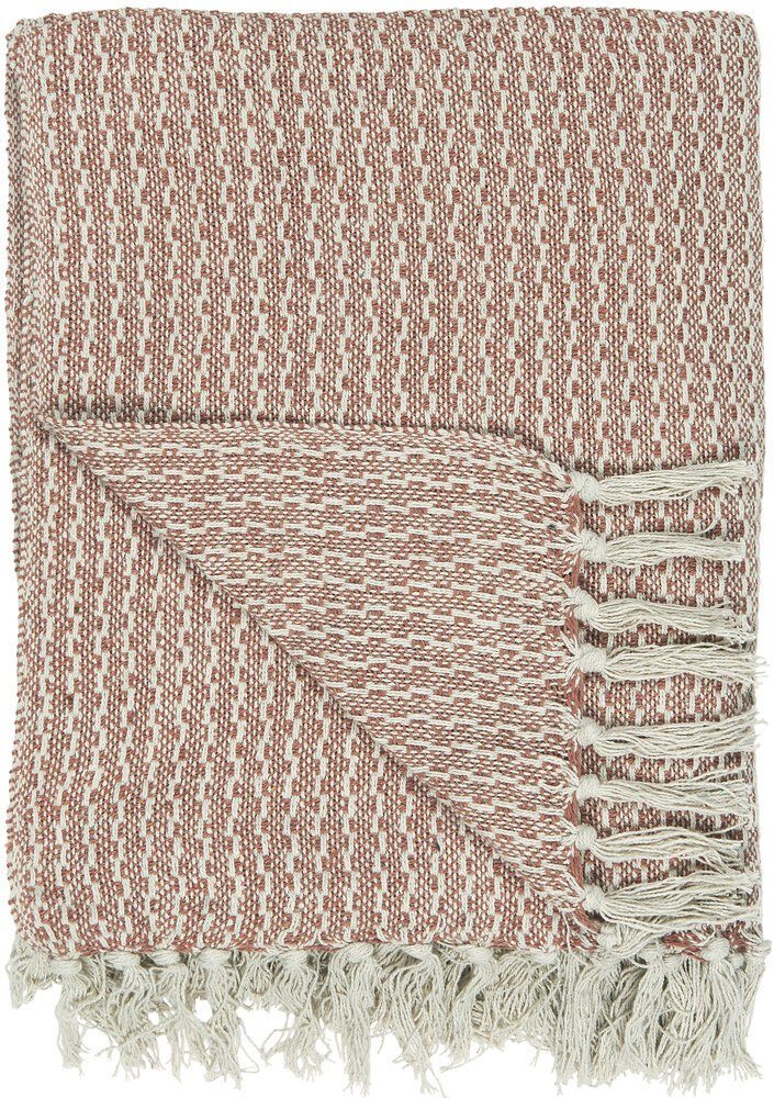 Wohndecke Plaid Muster Baumwolle, Ib Laursen rosa | Baumwolldecken