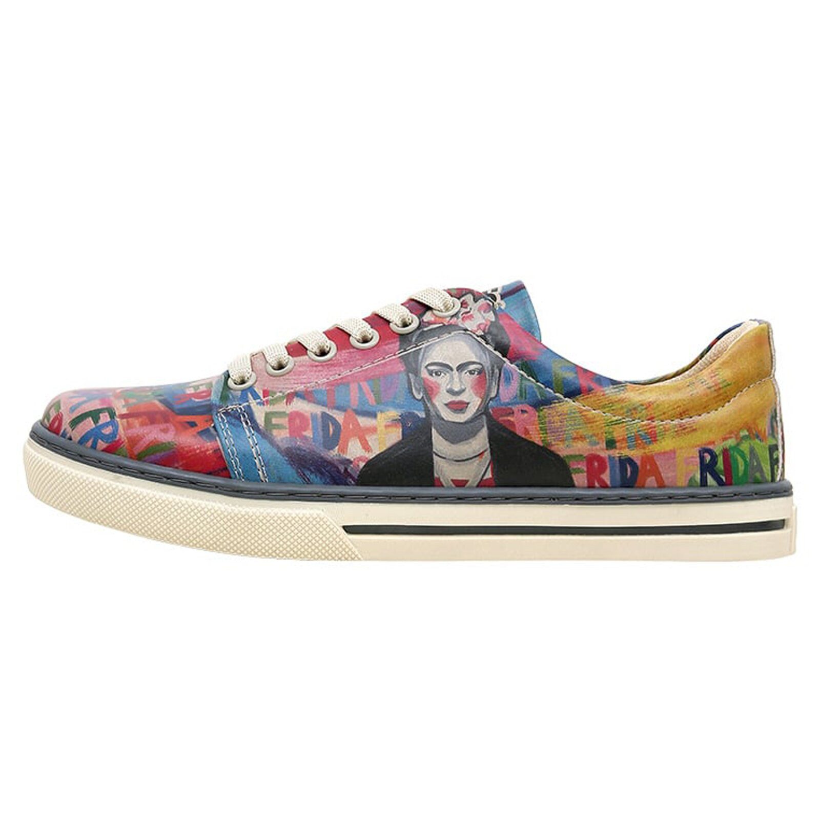 Classic Schnürsneaker Frida-Kahlo-In-Letters Damen Sneaker Sneaker