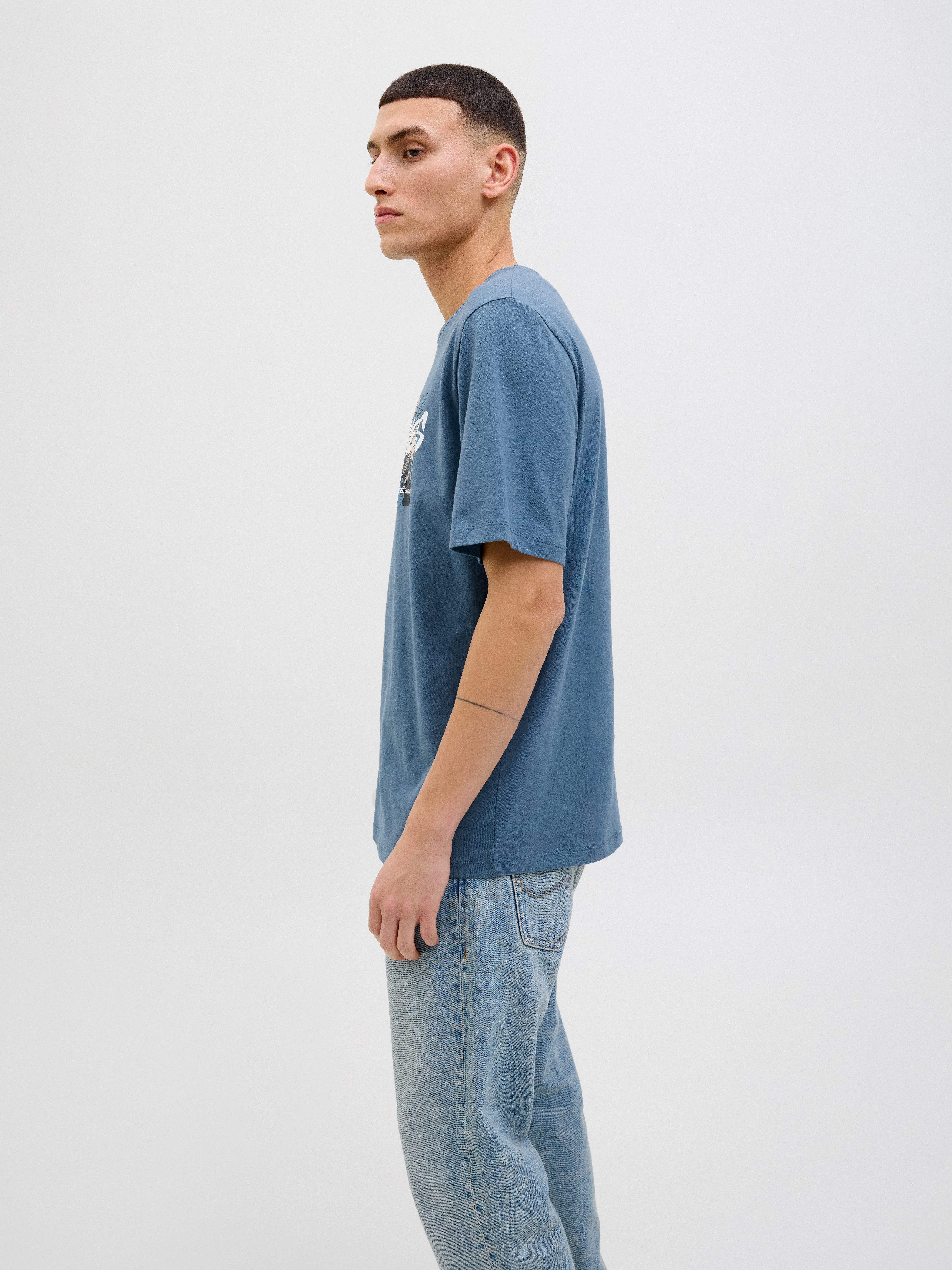 Jack & Jones Print-Shirt JJHAWAII SHAPE TEE SS CREW NECK günstig online kaufen