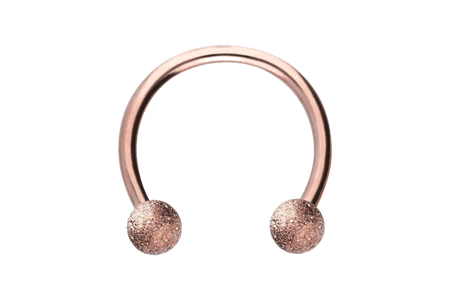 PIERCINGLINE Piercing-Set Chirurgenstahl Hufeisenring DIAMANTOPTIK (Hufeise günstig online kaufen