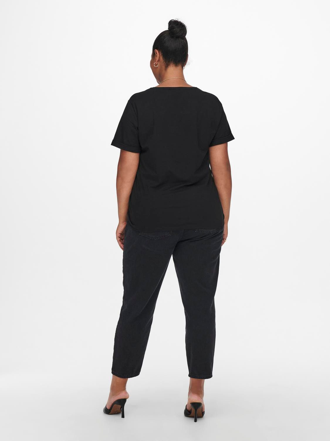 ONLY CARMAKOMA T-Shirt Kurzarm Rundhals Curvy günstig online kaufen