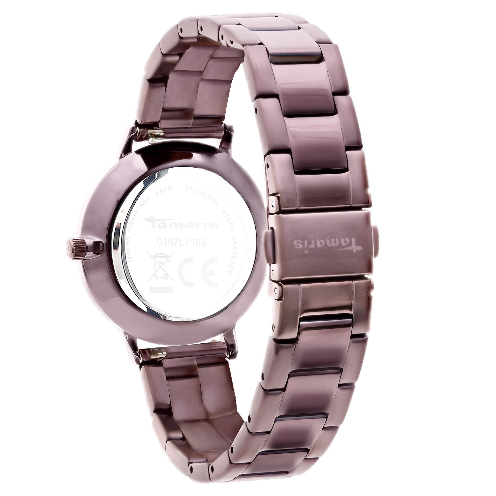 Tamaris Quarzuhr TT-0224-MQ, Armbanduhr, Damenuhr, Edelstahlarmband, analog