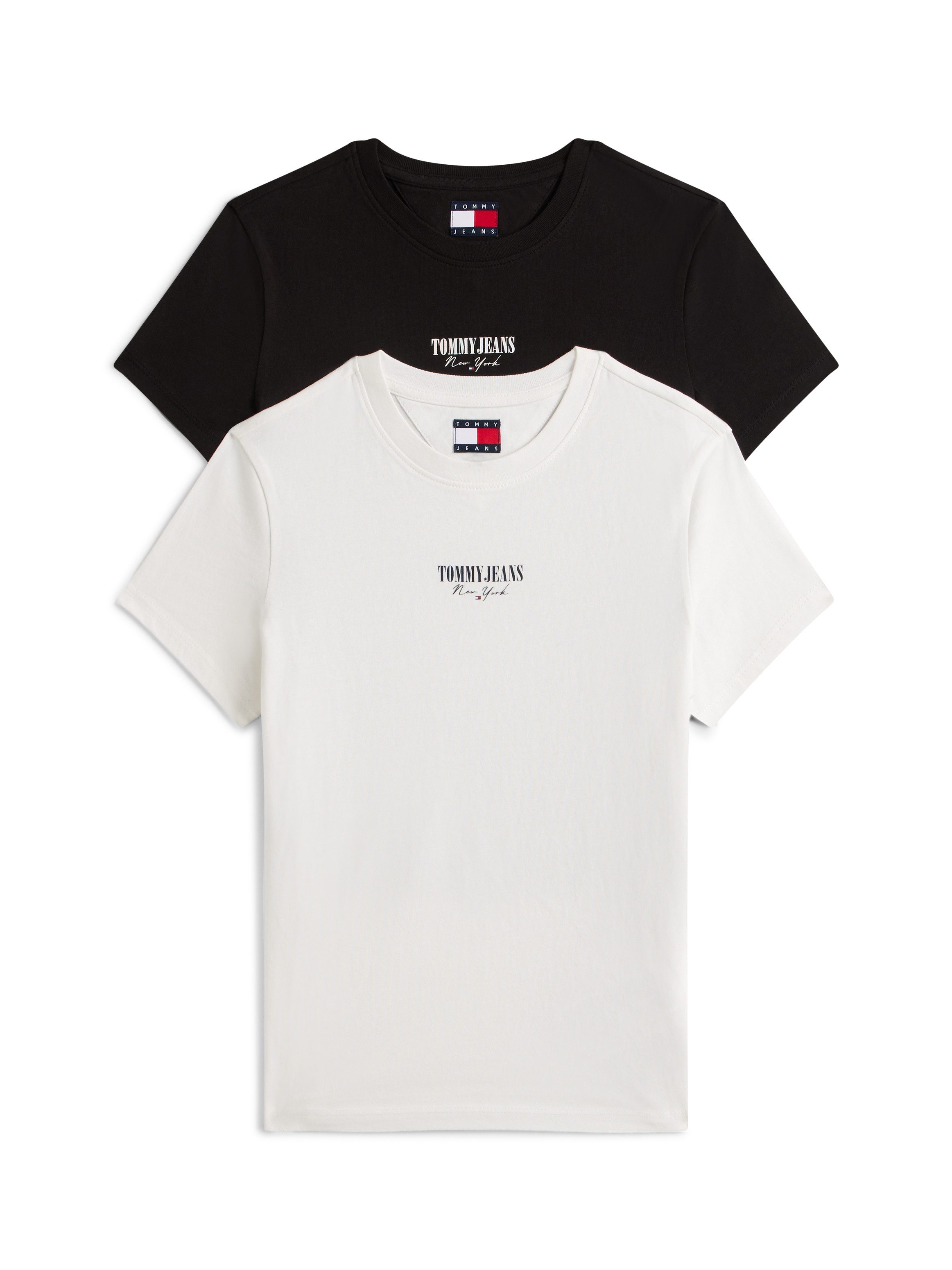 Tommy Jeans Kurzarmshirt TJW 2PACK ESSENTIAL LOGO 2 TEE (Packung, 2-tlg) günstig online kaufen