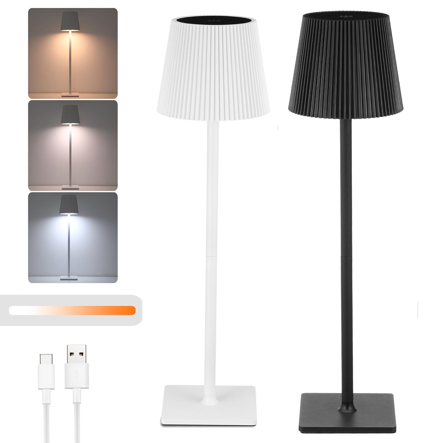 LETGOSPT LED Tischleuchte LED Tischlampe mit günstig online kaufen