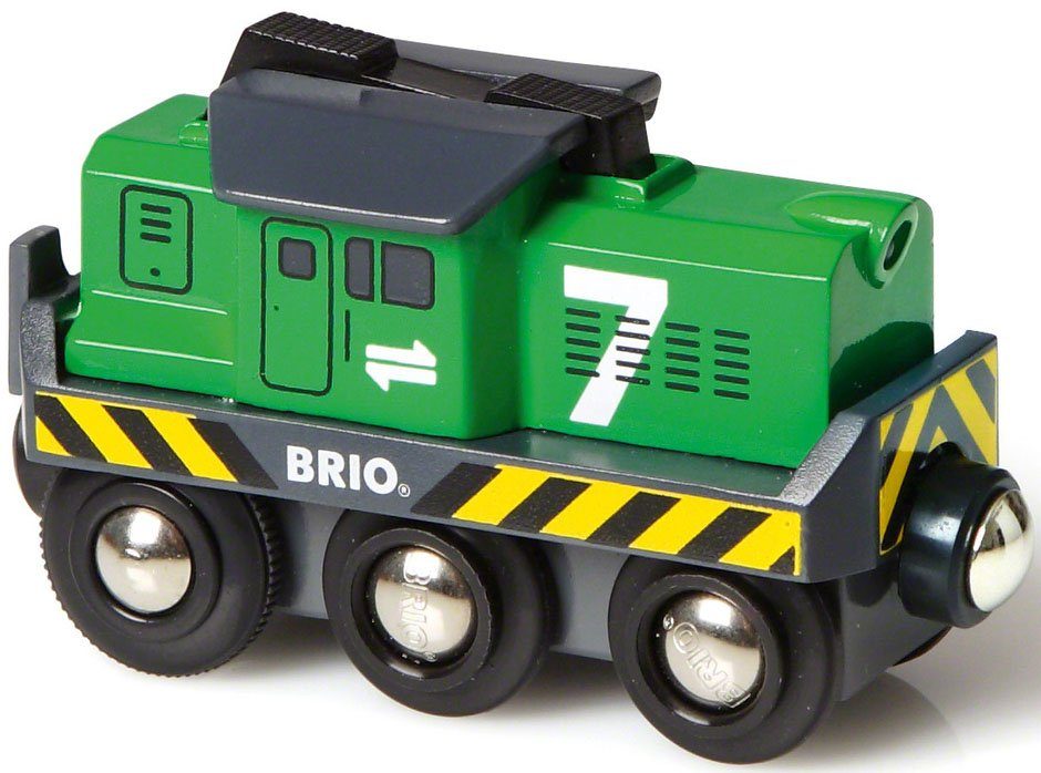 BRIO® Spielzeug-Eisenbahn BRIO® WORLD, Batterie Frachtlok, mit LichtfunktionMade in Europe, FSC® - schützt Wald - weltweit